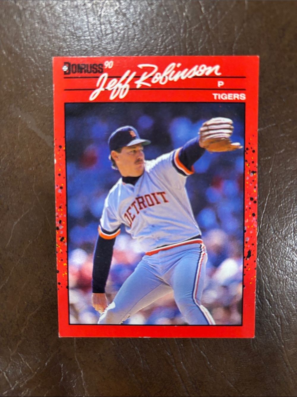 1990 Donruss Baseball Detroit Tigers #417 Jeff Robinson